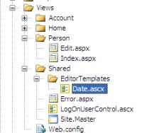 EditorTemplates in Visual Studio